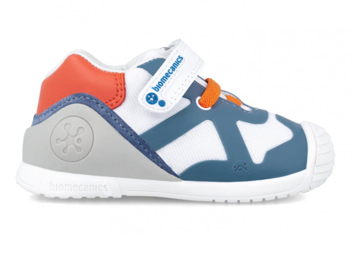 Biomecanics 242151 A Blue White Boys Shoes at Walsh Brothers Shoes Tralee