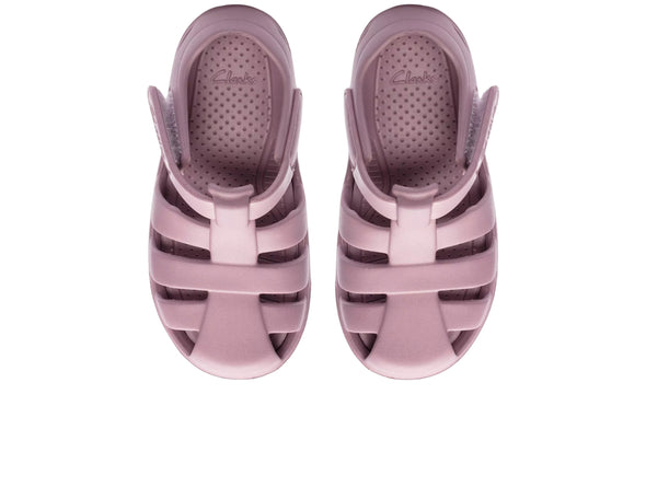 Clarks Move Kind K in Dusty Pink top view