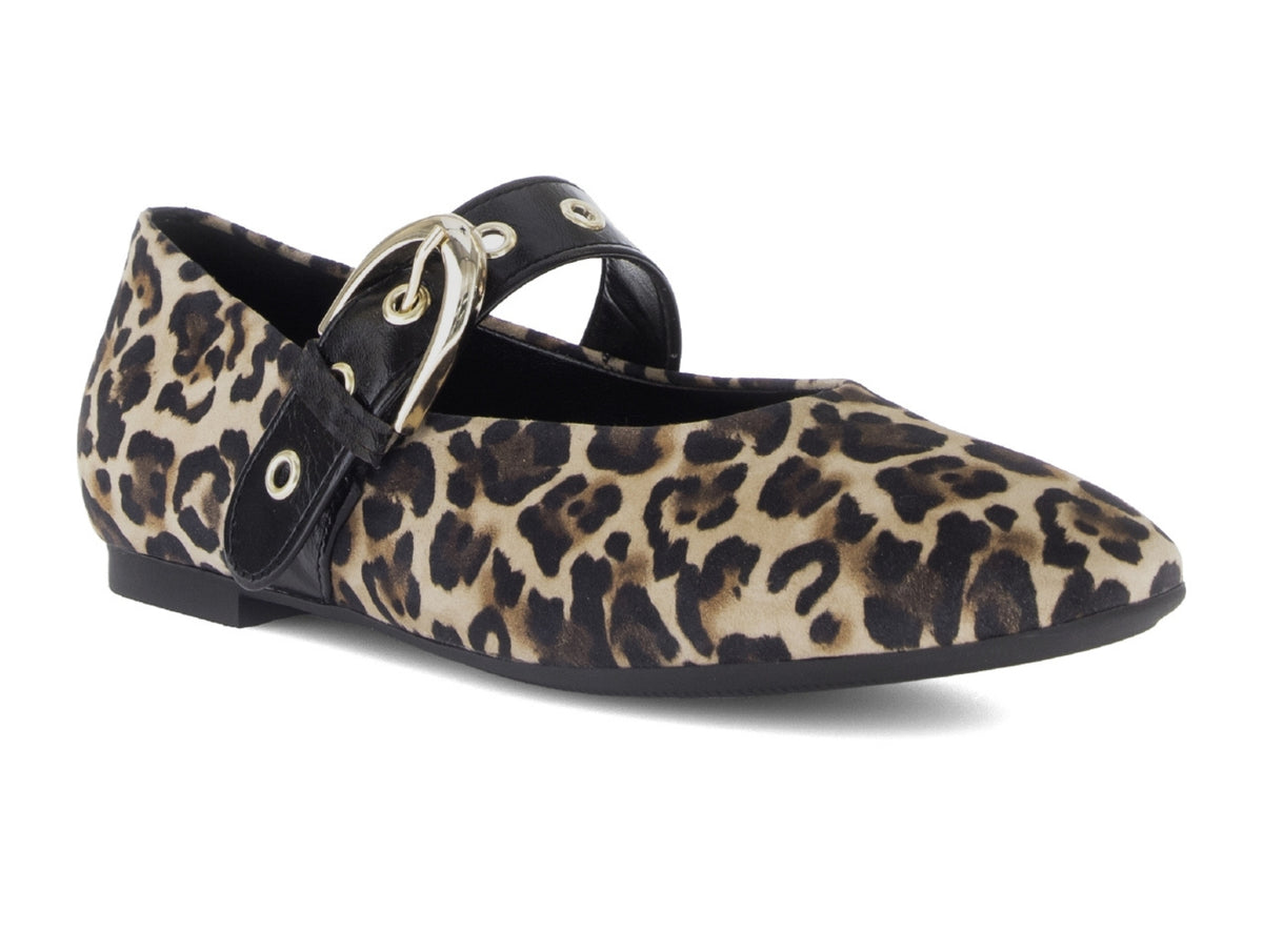 Gabor 74.144.32 | Ladies Ballerina Shoe in Leopard Print | Walsh 