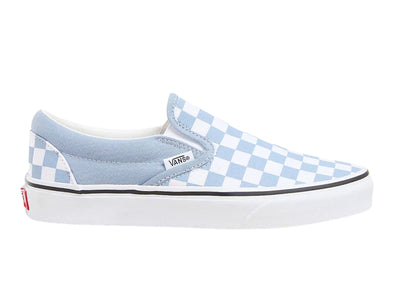 Vans Classic Slip-On Colour Theory Checkerboard in Blue White outer view