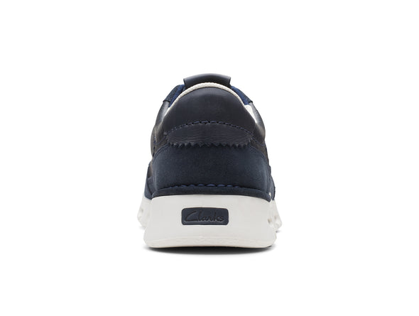 Clarks Nature X One in Navy Combi back view
