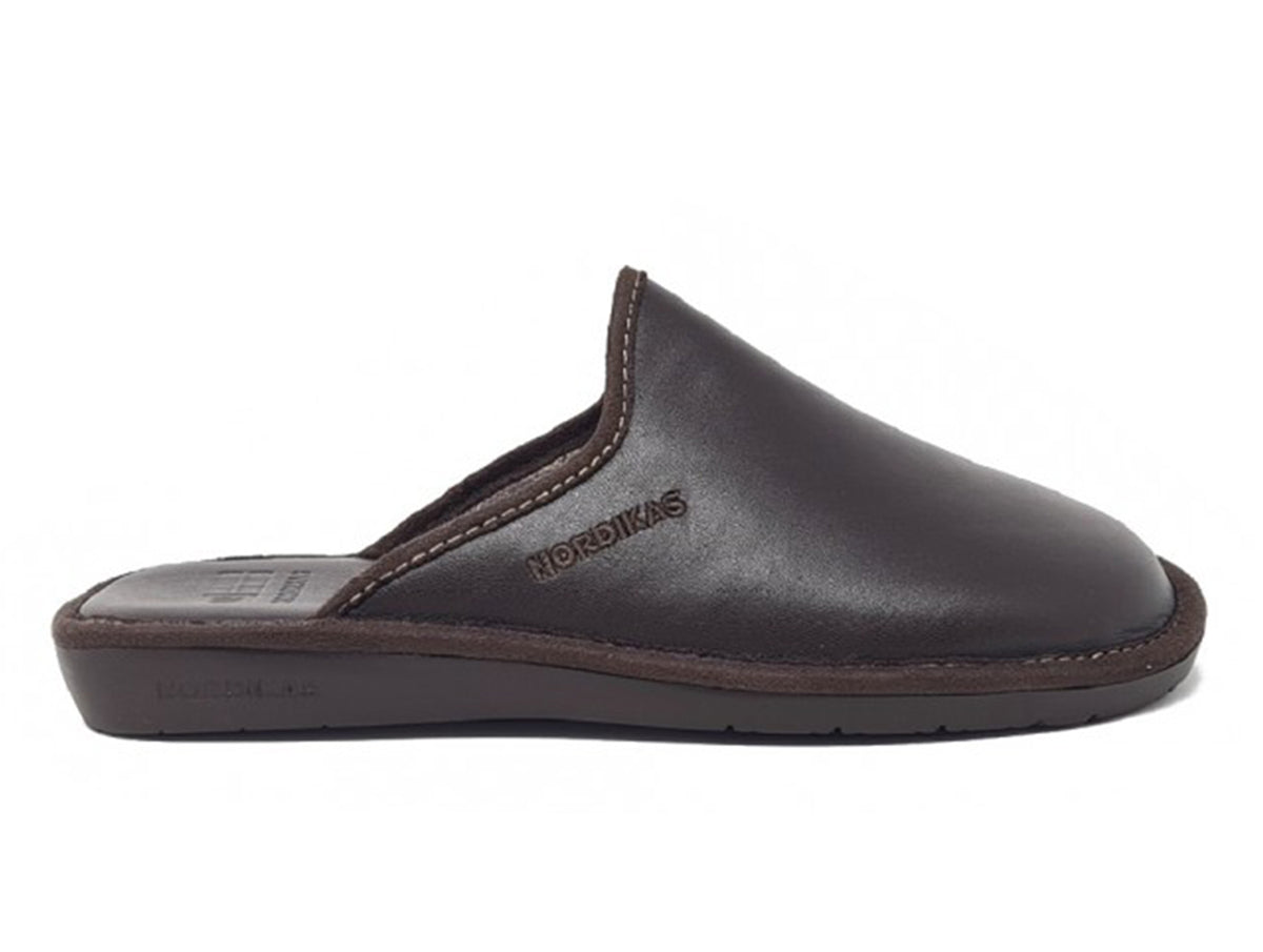 Nordikas Dublin 131 Brown Mens Slippers at Walsh Brothers Shoes