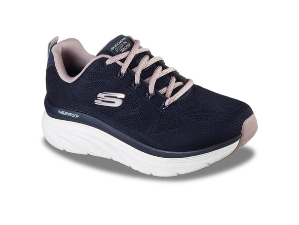 Skechers 149810 Relaxed Fit D'Lux Walker Get Oasis in Navy Lavender upper view