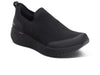Aetrex Dash Arch Support Slip On AP951 - Black upper view