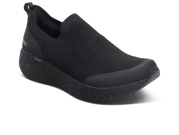 Aetrex Dash Arch Support Slip On AP951 - Black upper view