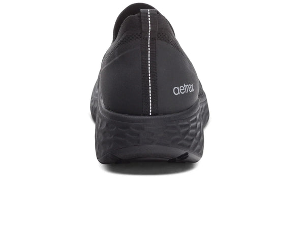 Aetrex Dash Arch Support Slip On AP951 - Black back view