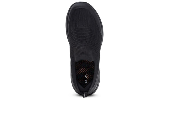 Aetrex Dash Arch Support Slip On AP951 - Black top view