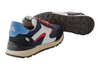 Ambitious 13853-11239AM Speedster - Navy, white and red retro sneaker, laced with a rubber sole on a white background sole view