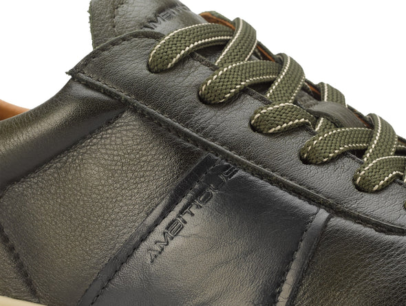Ambitious Hover Comfort Sneaker 12981B in Olive Anthracite upper 2 view