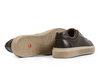 Anatomic & Co Madeiro - Brown laced leather sneaker with beige sole on white background sole view
