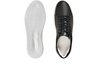Anatomic & Co Reduto 242401 - laced Black leather sneaker with a white sole on a white background, sole view and top view
