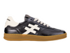 Another Trend A032-5816 black sneaker with white accents and rubber soles on white background