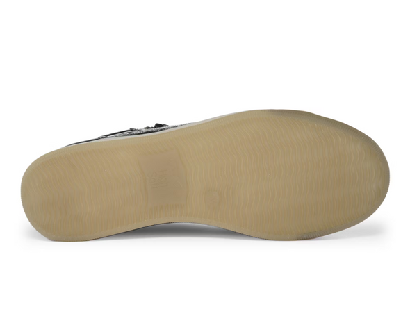 Ara 12-24499 36 - Cashmere Leopard high top sneaker with zip and laced on white background sole view