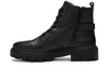 Ara 12-59114-01 Manchester - Black leather laced ankle boot with an inner zip on a white background.