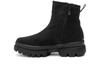 Ara 12-14102-01 Gore-Tex Black ankle boot with a thick sole on a white background