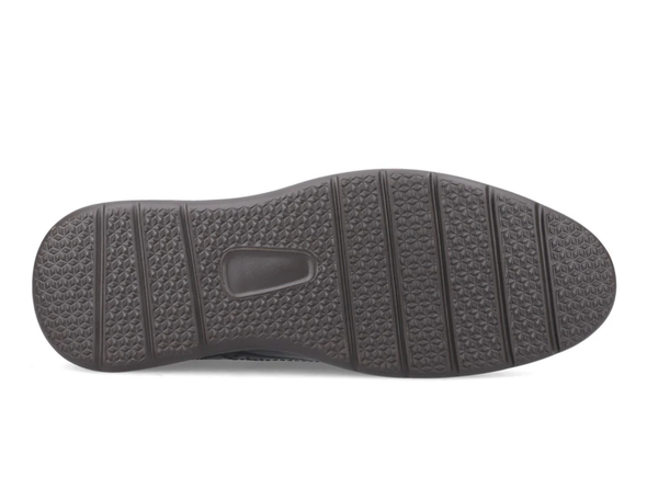 Base London Flight 25 Brogue, brown leather dress shoe on a white background sole view