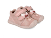 Pair of Biomecanics 251107-A193 - Pink children's shoes with bunny ears on a white background.