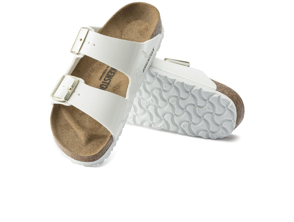 Birkenstock Arizona 1005294 Narrow in White Patent sole view