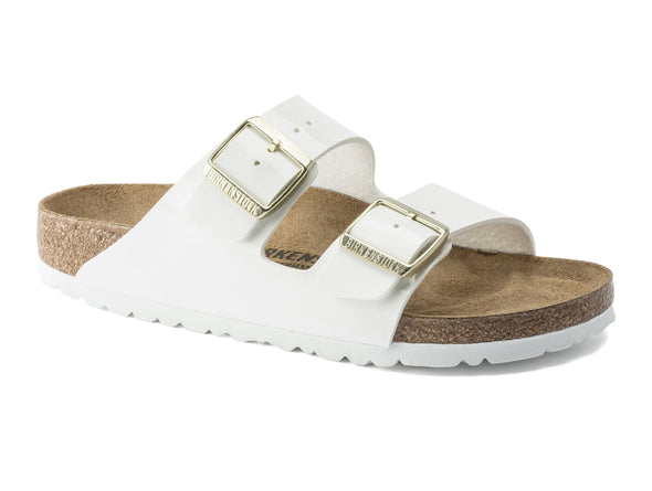 Birkenstock Arizona 1005294 Narrow in White Patent upper 1 view