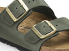 Birkenstock Arizona 1028030 Narrow in Dark Bottle Green upper 3 view