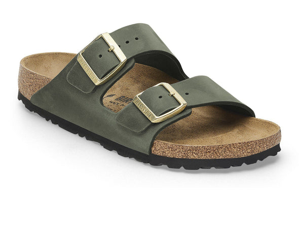Birkenstock Arizona 1028030 Narrow in Dark Bottle Green upper view