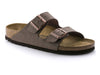 Birkenstock Arizona Birko-Flor Nubuck 0151181 in Mocha Upper view