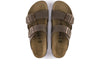 Birkenstock Arizona Birko-Flor Nubuck 0151181 in Mocha top view