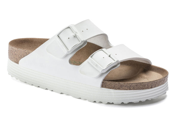 Birkenstock Arizona Grooved 1018581 Standard in White upper 1 view