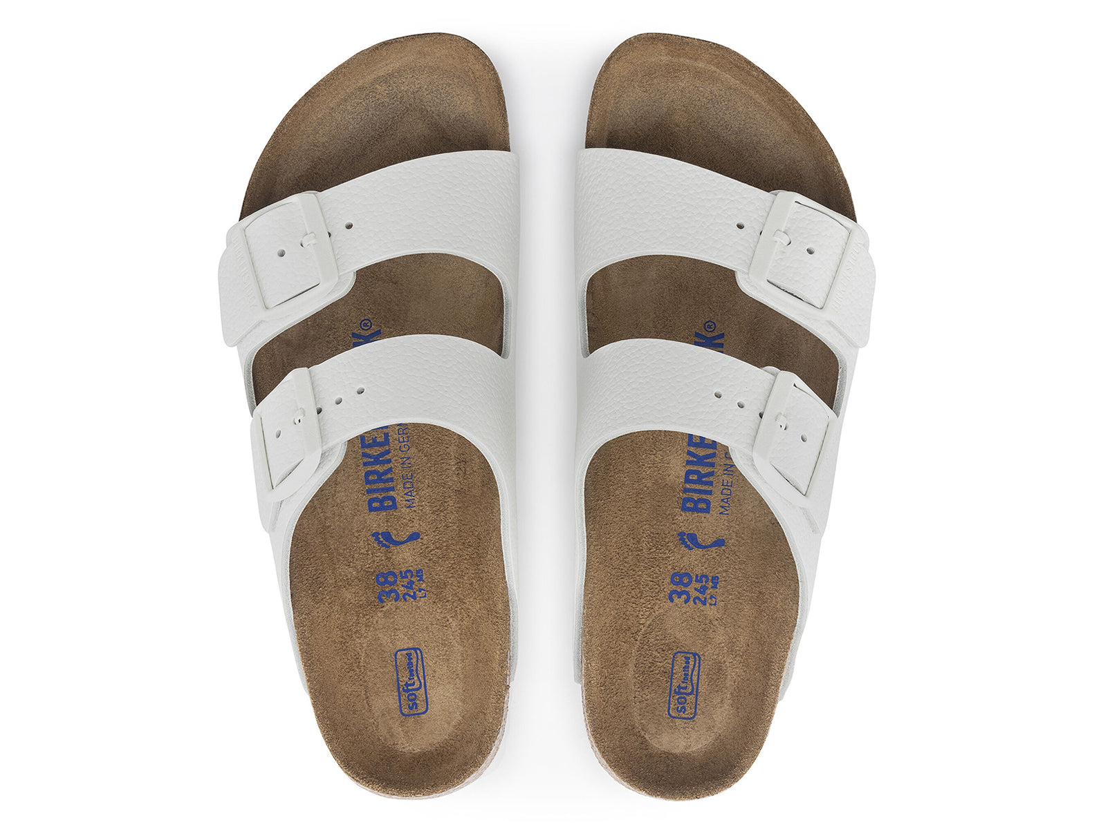 All white arizona birkenstocks deals