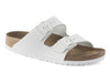 Birkenstock Arizona Soft Footbed 1024945 in White upper view