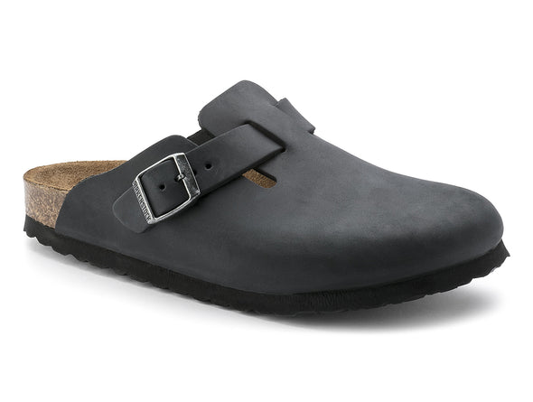 Birkenstock Boston 0059463 in Black Upper view