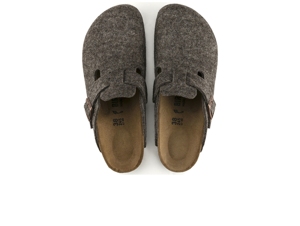 Birkenstock Boston 0160581 - Cacao clog slipper top view