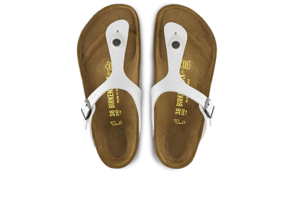 Birkenstock Gizeh Birko Flor 0745531 in White top view