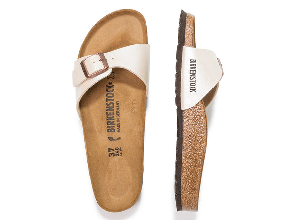 Birkenstock Madrid 0940153 in Graceful Pearl White Top