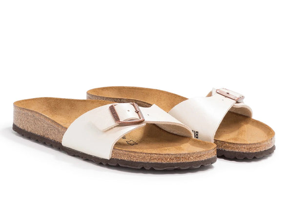 Birkenstock Madrid 0940153 in Graceful Pearl White Upper 2