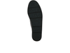 Caprice 24750-41 - Black loafer shoe with a subtle wedge heel and a textured vamp on a white background, sole view