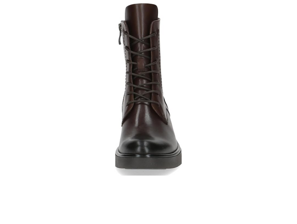 Caprice 9-25101-45 337 - Brown laced nappa leather boot on white background