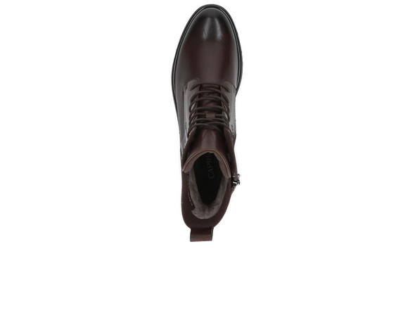 Caprice 9-25101-45 337 - Brown nappa leather boot on white background top view