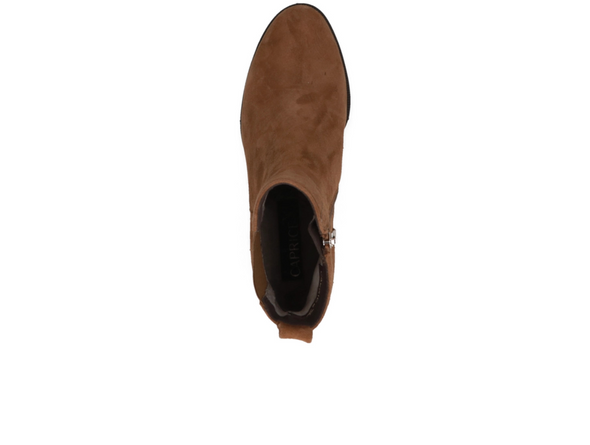 Caprice 25304-45 393 - Brown suede boot top view on white background