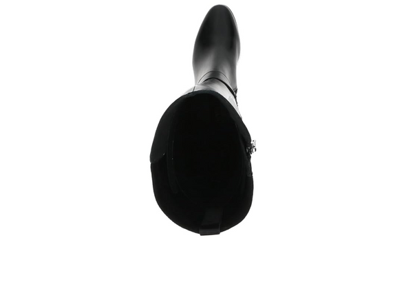 Caprice 9-25501-45 019 Black knee high top on white background