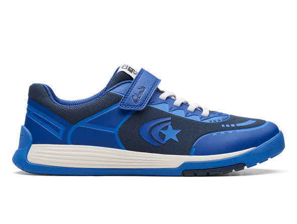 Clarks CICA Star Flex Y in Blue Combi outer view
