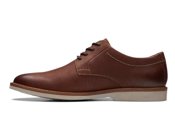 Clarks Atticus Lace in Dark Tan Leather inner view