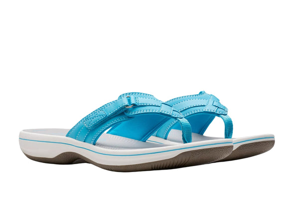 Clarks Brinkley Sea Cloud Steppers in Turquoise upper view