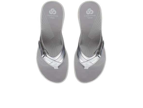 Clarks Brinkley Sea Cloudsteppers™ - Silver top view