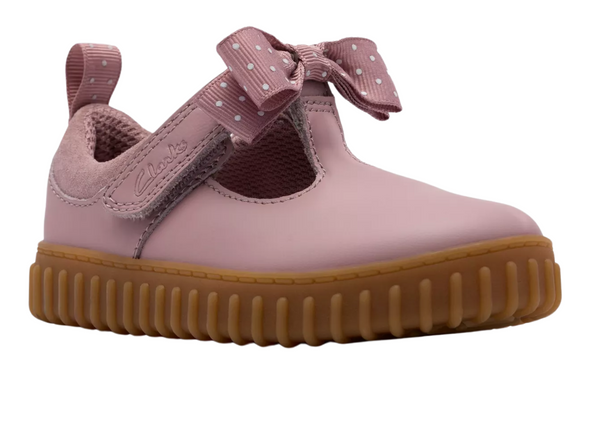Clarks Cove Bow T - Dusty Pink side