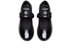 Clarks Etch Pure K school show in Black Patent with Velcro strap
