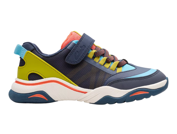 Clarks Feather Track K - Navy Combo