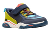 Clarks Feather Track T - Navy Combo on white background