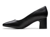 Clarks Fernie Court - Black Leather inner