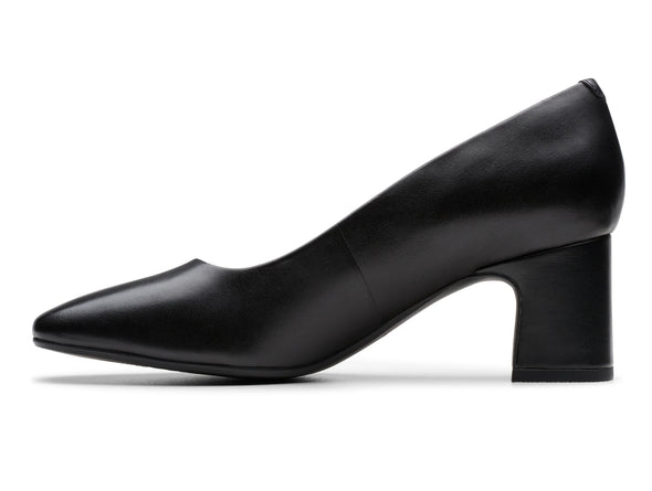 Clarks Fernie Court - Black Leather inner